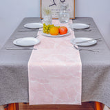 Pink Marble Granite Texture Table Runner Place Mats - LeobonZone