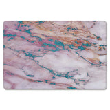 Pink Marble light color pattern stone Leather Doormat - LeobonZone