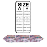 Pink Marble light color pattern stone Table Runner Place Mats Sharp Angle - LeobonZone
