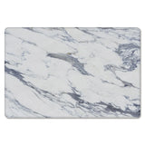 Grey Marble light color pattern stone Leather Doormat - LeobonZone