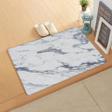 Grey Marble light color pattern stone Leather Doormat