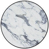 Grey Marble light color pattern stone Circular Felt Rugs - LeobonZone