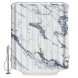 Grey Marble light color pattern stone Waterproof Durable Shower Curtain - LeobonZone
