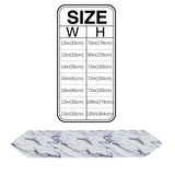 Grey Marble light color pattern stone Table Runner Place Mats Sharp Angle - LeobonZone