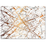 Marble golden crack pattern Right Angle Felt Rugs - LeobonZone