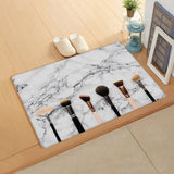 Eyebrow pencil make-up marbling Leather Doormat