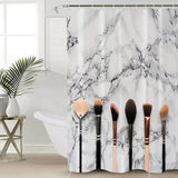 Eyebrow pencil make-up marbling Waterproof Durable Shower Curtain - LeobonZone