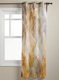 Marble yellow pattern ripple window curtains - LeobonZone
