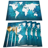 Summer Ocean Earth Plate Personalized Table Placemats - LeobonZone