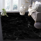 Black Marble crack texture Right Angle Felt Rugs - LeobonZone