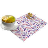 Summer style purple leaves Personalized Table Placemats - LeobonZone