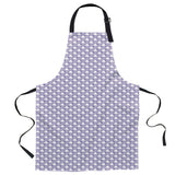 Purple Fresh Geometric Clouds Personalized Canvas Apron