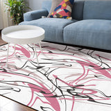 Abstract Art Line Sponge Rillet Rubber Rugs - LeobonZone