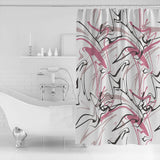 Abstract Art Line Waterproof Durable Shower Curtain - LeobonZone