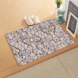 Retro Pattern Leather Mat Soft Non-Slip Waterproof  Doormat - LeobonZone