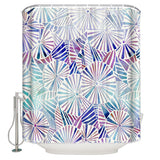 Colorful Umbrella geometric shower curtain - LeobonZone