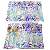 Colorful Geometric Umbrella Personalized Table Placemats - LeobonZone