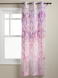Pink Geometric Umbrella Blackout Window Curtains - LeobonZone