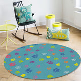 Lovely Feet Circular Felt Rugs - LeobonZone