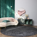 Gradual Change Pattern Circular Felt Rugs - LeobonZone