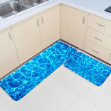 Water Ripple Circular Angle Felt Carpets Two piece set - LeobonZone
