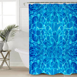 Water Ripple Waterproof Durable Shower Curtain - LeobonZone