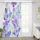 Hand Painted Butterfly Grommet window curtains