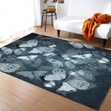 Hand painted Butterfly Right Angle Felt Rugs - LeobonZone