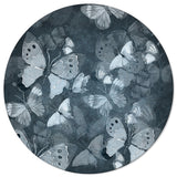 Hand painted Butterfly Circular Felt Rugs - LeobonZone