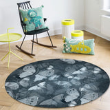 Hand painted Butterfly Circular Felt Rugs - LeobonZone