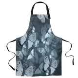 Hand painted Butterfly Personalized Canvas Apron - LeobonZone