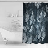 Hand painted Butterfly Waterproof Durable Shower Curtain
