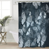 Hand painted Butterfly Waterproof Durable Shower Curtain - LeobonZone