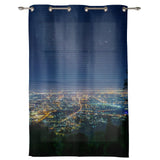 City night scene window curtains - LeobonZone
