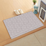 Pink Lace Pattern Leather Mat Soft Non-Slip Waterproof  Doormat - LeobonZone