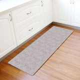 Pink Lace Pattern Leather Mat Soft Non-Slip Waterproof  Doormat - LeobonZone
