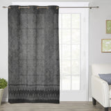 Brown Lace Pattern Window Curtains - LeobonZone