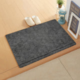 Brown Lace Pattern Leather Doormat - LeobonZone