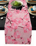 Japanese Cherry Blossom Rectangle Tablecloth - LeobonZone