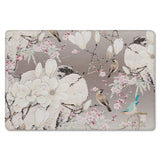 Flowers And Birds In China Leather Mat Soft Non-Slip Waterproof  Doormat - LeobonZone