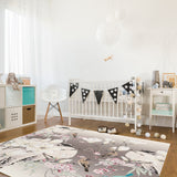 Flowers And Birds In China Right Angle Felt Rugs - LeobonZone