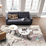 Flowers And Birds In China Right Angle Felt Rugs