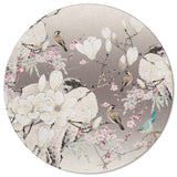 Flowers And Birds In China Circular Felt Rugs - LeobonZone