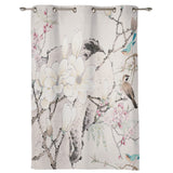 Bird Painting In Chinese Style Blackout Window Curtains - LeobonZone