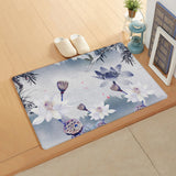 Chinese Ink Painting Leather Mat Soft Non-Slip Waterproof  Doormat
