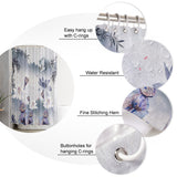 Chinese Ink Painting Waterproof Durable Shower Curtain - LeobonZone