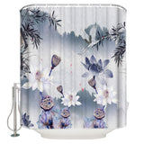 Chinese Ink Painting Waterproof Durable Shower Curtain - LeobonZone