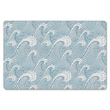 Japanese Water Wave Leather Mat Soft Non-Slip Waterproof  Doormat - LeobonZone