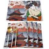 Japanese Artiste Personalized Table Placemats - LeobonZone