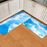 Blue Sky Circular Angle Felt Carpets Two piece set - LeobonZone